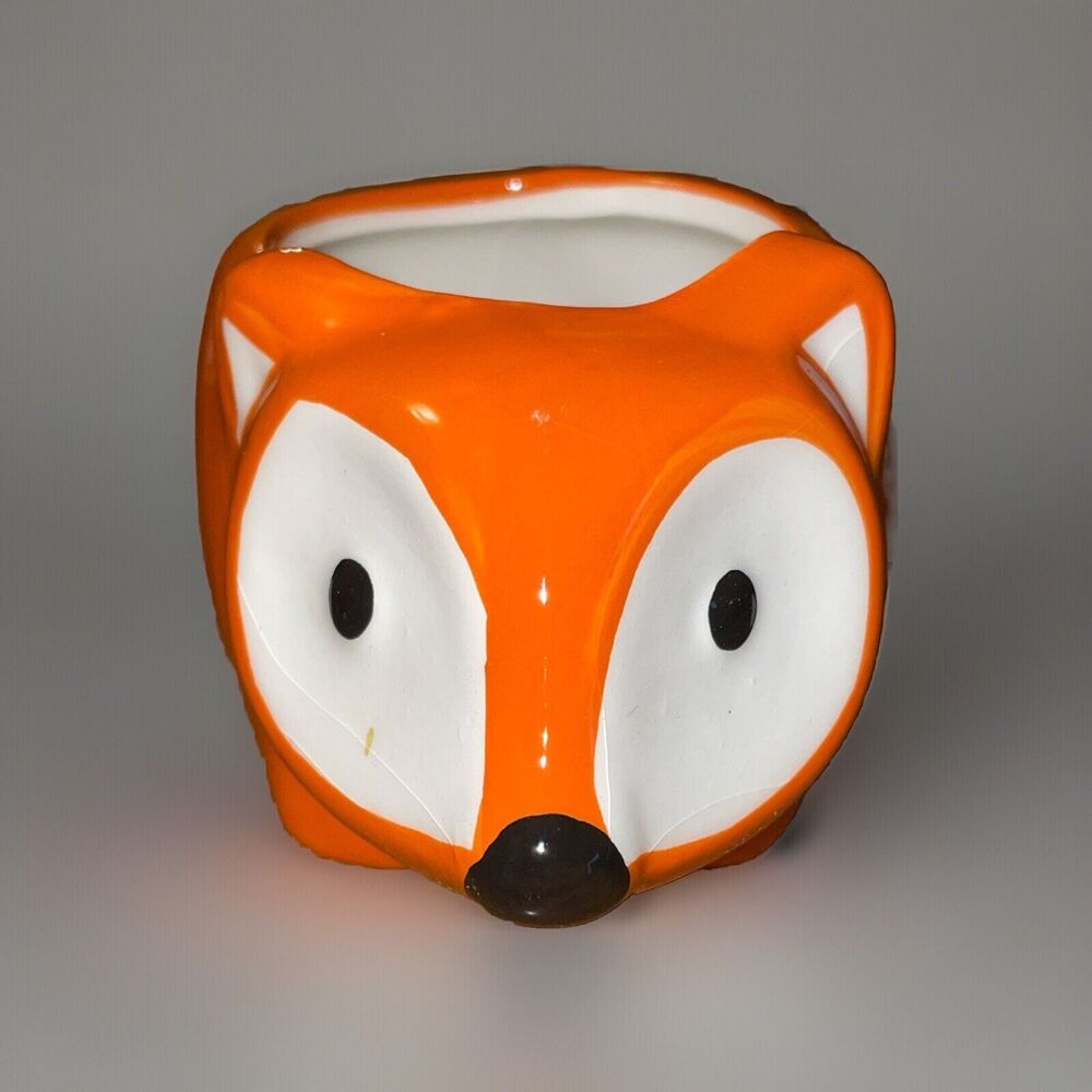 Flora the Fox Ceramic Animal Planter Pot for Succulents or Small Plants